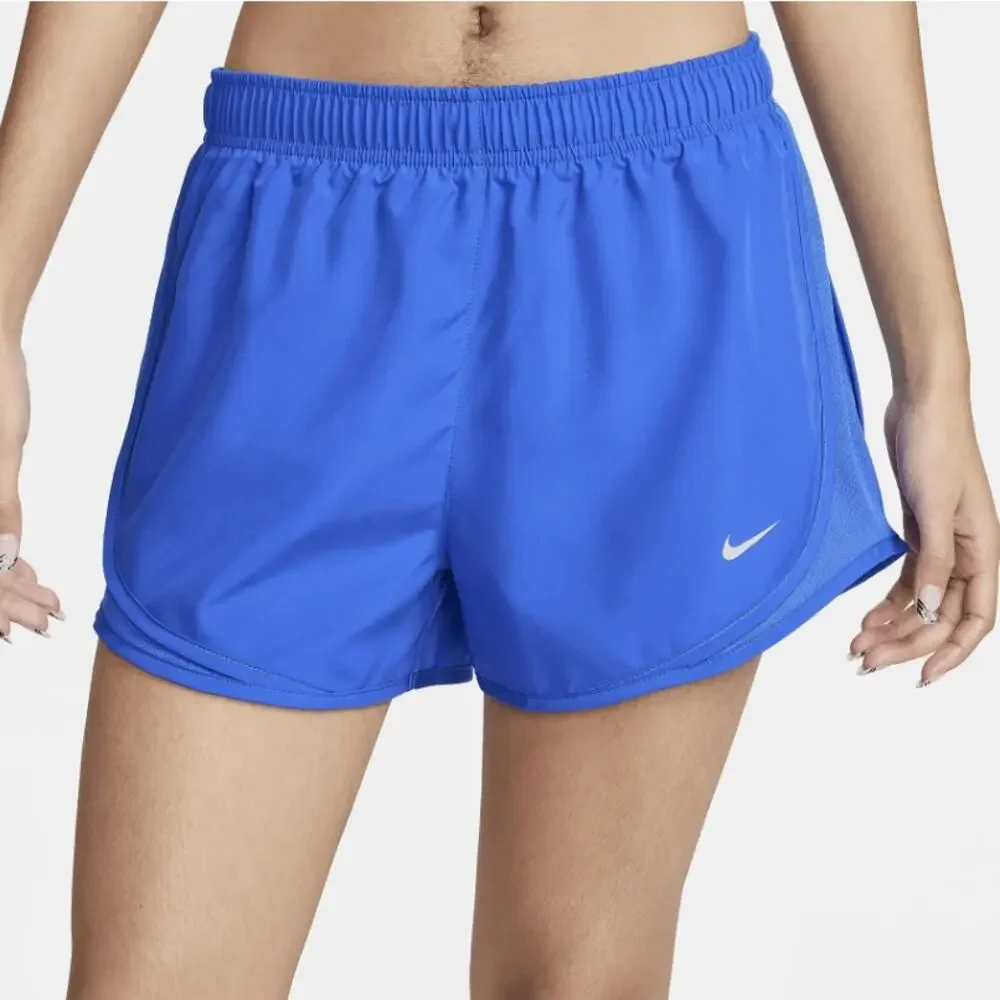 NIKE Women's Tempo Running Shorts Medium Hyper Royal Wolf Grey Liner NWOT